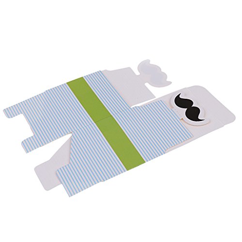 50 x Emballage Cadeau En Forme De Boîte Moustac...