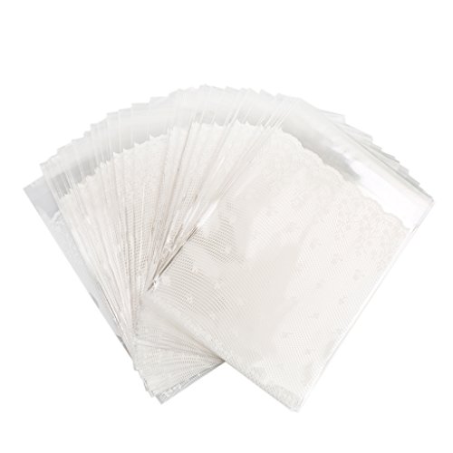 100pcs Cellophane Sachets Auto-adhésif à Cookie...