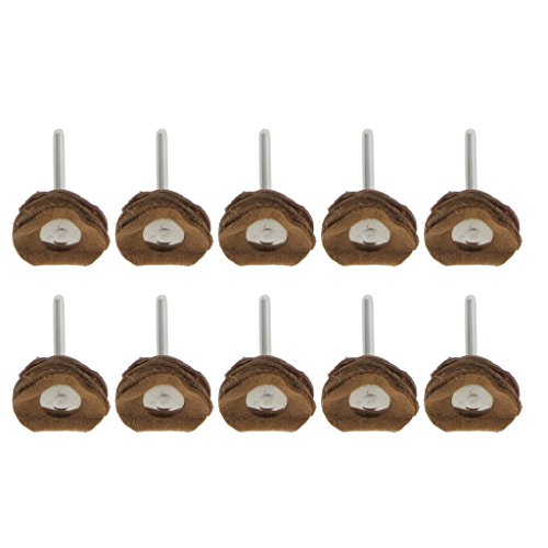 10pcs Outil de Polissage en Cuir Forme Roue pou...