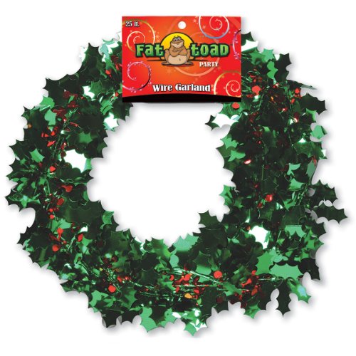 Axiom International Fil Garland 25 pieds/Pkg-Holly feuilles code EAN 0030968347541 