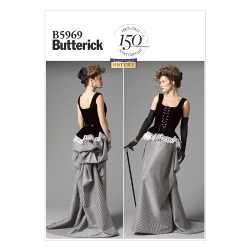 Butterick Patterns B5969 patron de corset/jupe pour femme blanc taille e5 42 à 50 code EAN 0031664451778 
