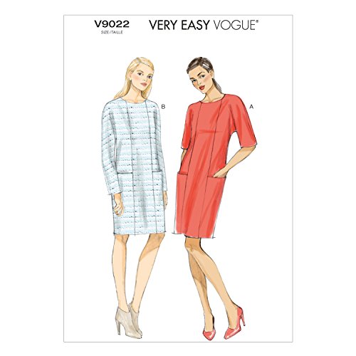 Vogue Patterns 9022 y patron pour robes taille xs 32-34/s 36-38/m 40-42 code EAN 0031664455868 