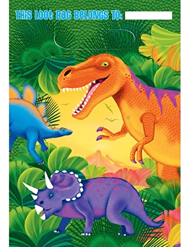 Sacs de fête Dinosaure (pack de 8)