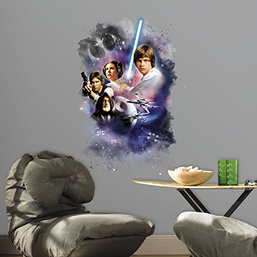 Thedecofactory Stickers Star Wars Classic Graphic Géant Roommates Repositionnables (89x58cm) - Ado - Style : Ado code EAN 0034878872056 