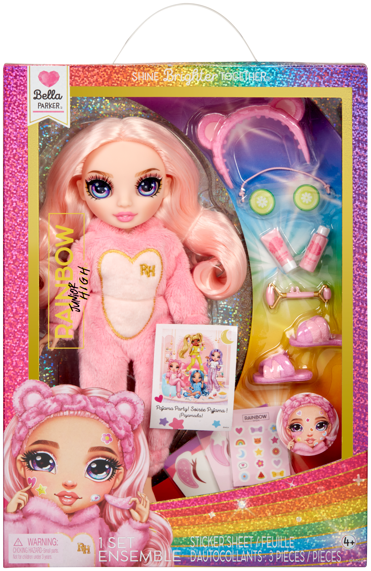 RAINBOW HIGH Poupée JUNIOR HIGH pyjama party code EAN 0035051503675 