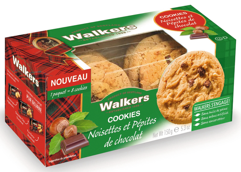 Walkers COOKIES NOISETTES & PÉPITES DE CHOCOLAT Walkers 0039047055780 (0039047055780)