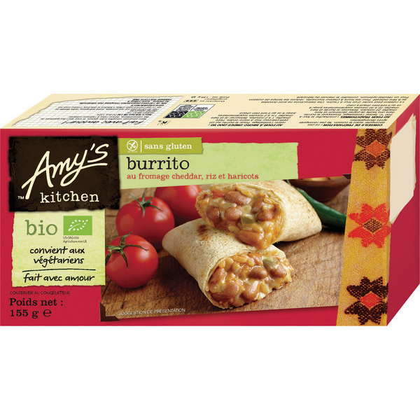 amy-s-kitchen Burrito sans gluten Bio  code EAN 0042272008582 