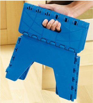Marchepied pliant bleu