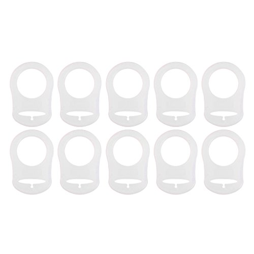 10pcs Pince à sucette en Silicone Attache Annea...