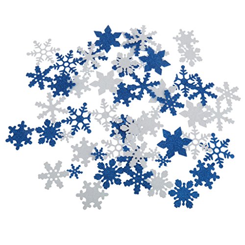 50pcs Breloque Flocon de Neige Brillant en Mousse Neige Bling Bling pour DIY Mixte Couleur 0047393142337 Générique