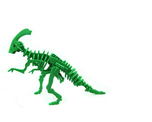 Enfants Simulation En Bois Dinosaure De Puzzle 3d Jouets Dinosaure Modèle Squelette Vert 0047393179050 Generic