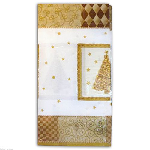 1 Nappe de noël en papier 259x137 cm environ - ...