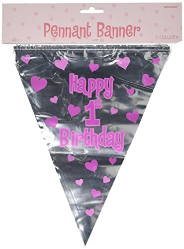 Bannière pour premier anniversaire - fille