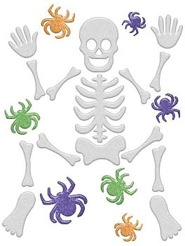 Amscan Squelette sticker Gel code EAN 0048419772002 