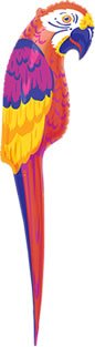 Amscan Perroquet de Décoration Gonflable Tropical Luau - 1,16m code EAN 0048419774709 