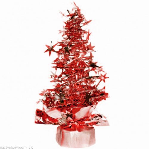 1 Centre De Table - Sapin Rouge - Taille Unique