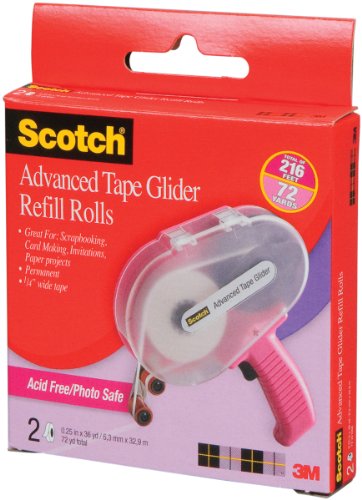 Scotch advanced tape glider recharges-.25 "x 36 mètres 2/pkg 0051115642883 3M Scotch advanced tape glider recharges-.25 "x 36 mètres 2/pkg 0051115642883 3M