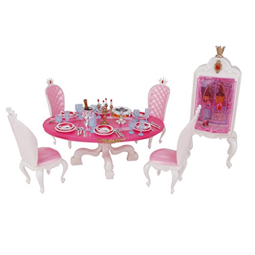 Ensemble Table à Manger avec Armoire Mobilier M...