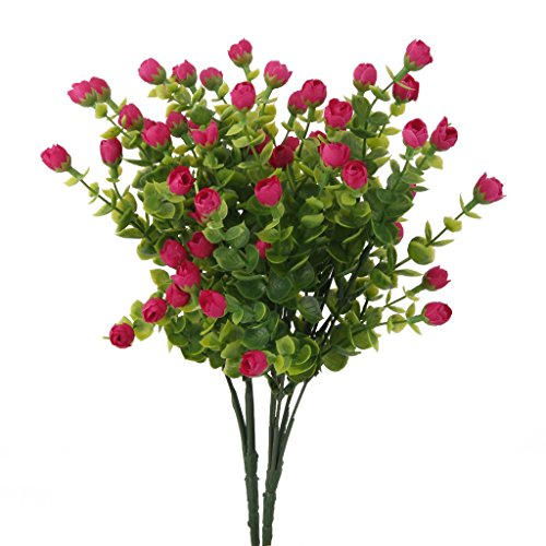 2Pcs 6-Branches Eucalyptus Plante Artificielle ...