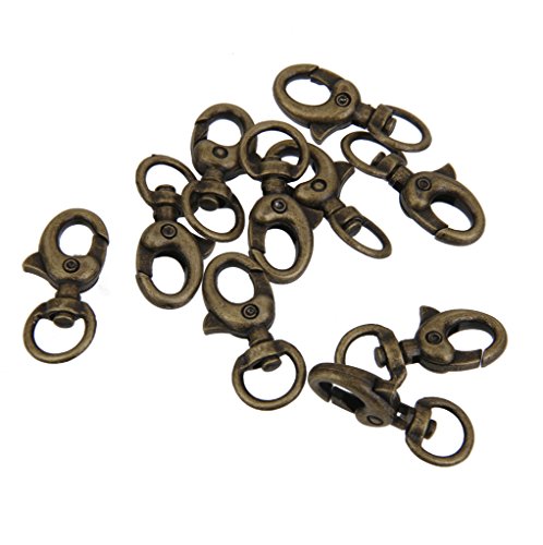 10pcs Porte Clef Mousqueton Fermoir Porte clé P...