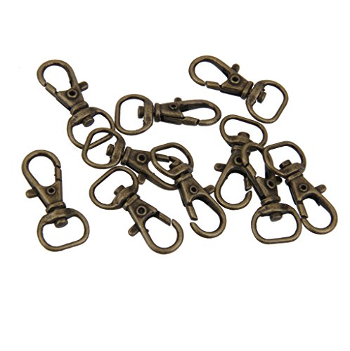 10pcs Porte Clef Mousqueton Fermoir Porte clé P...