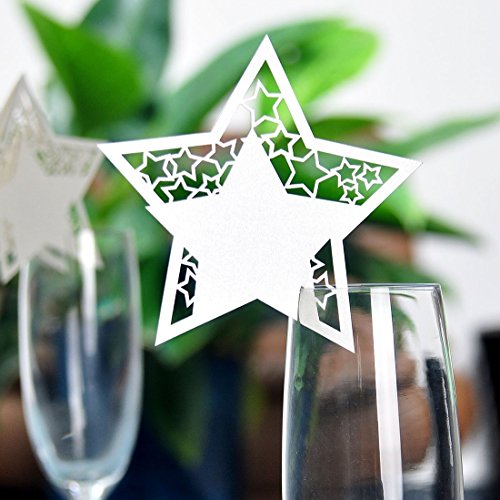 Lot de 50 Carte de Verre Marque Place Forme Eto...