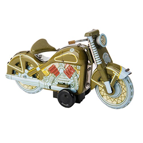 Générique Moto Vert à Clockwork Wind-up en Métal Jouet à Collectionner Adulte code EAN 0053722858534 