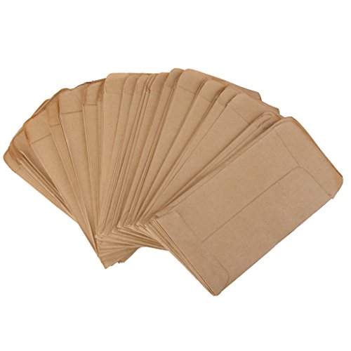 100pcs Pochette Sac en Kraft Papier Vintage pou...