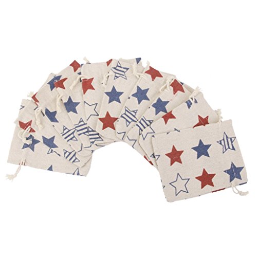 Lot de 10pcs Pochette à Bijoux Sac Cadeau à Cor...