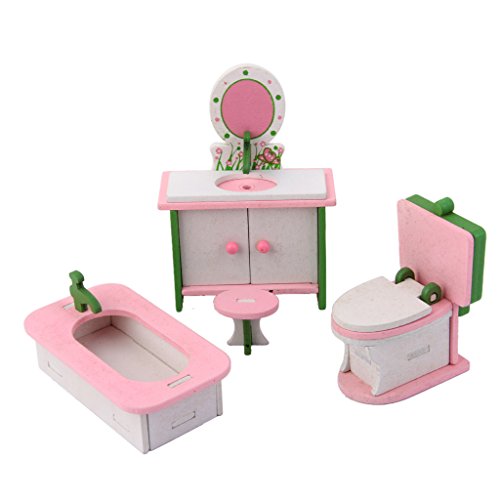 Ensemble de Mobilier de Salle de Bain Miniature...