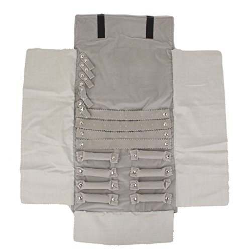 Pochette Rouleau Rangement de Bijoux en Velours...