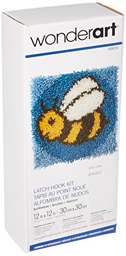 Spinrite Acrylique mélange wonderart loquet crochet kit de 30,5 cm x 30,5 cm, bumblebee 0057355394957 (0057355394957)