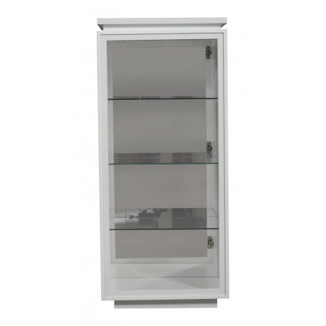 Leylina Argentier avec 3 tablettes vitrées et éclairage code EAN 0061660013243 