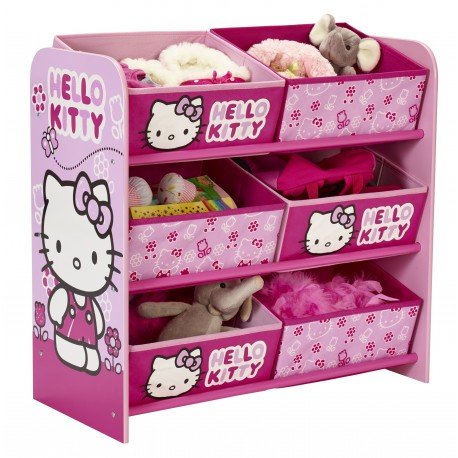 Etagère à jouets rose 