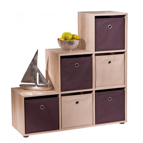 meuble de rangement séparateur à 6 niches moder...