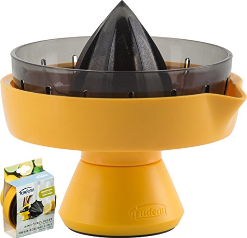 5050736 presse agrumes 2 en 1 silicone jaune/gris