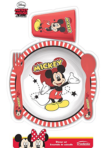 5061124 mickey ensemble de 4 vaisselles pour en...