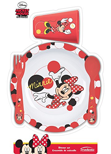 5061164 minnie ensemble de 4 vaisselles pour en...