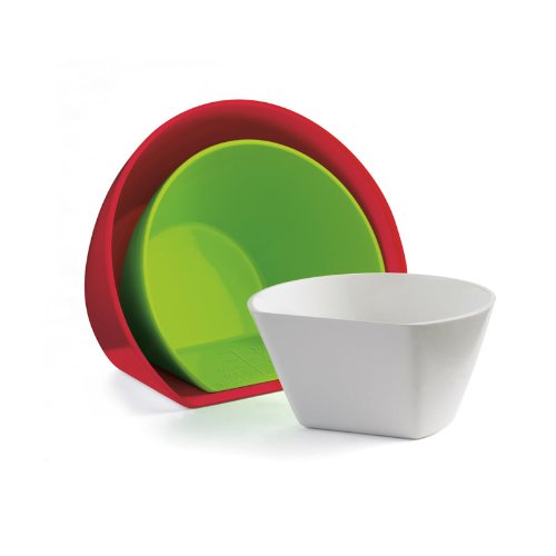 Cuillère-lot de 3-rouge/vert/blanc