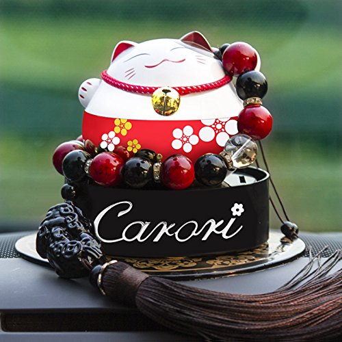 Chat porte-bonheur ornements voiture parfum siè...