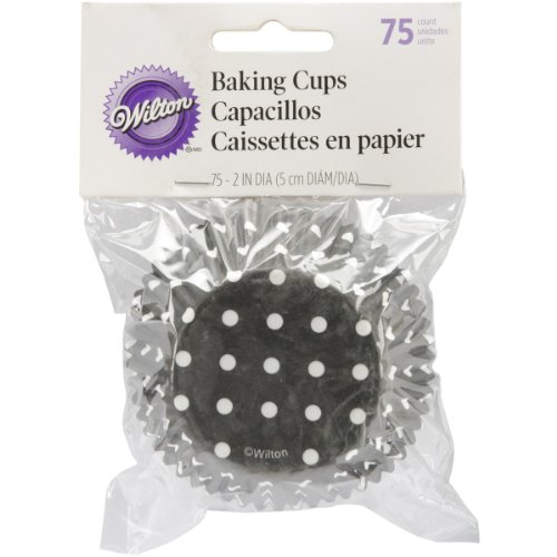 Brands lot de 75 moules en papier motif pois noir