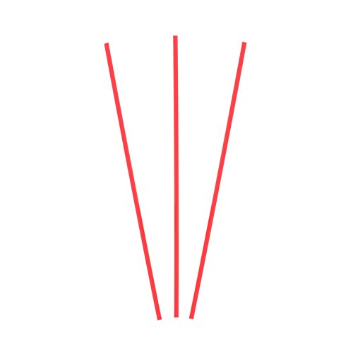 19,1 cm rouge paille sip, paquet de 1000