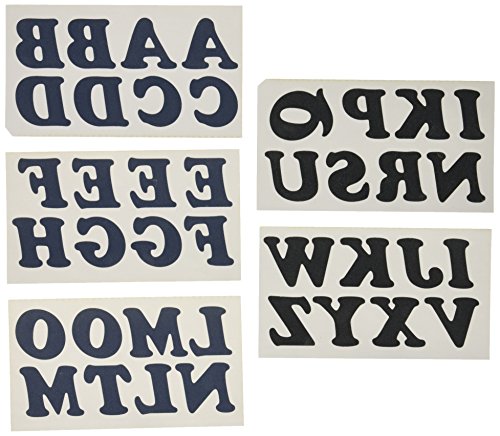 Lettres thermocollantes bleu marine