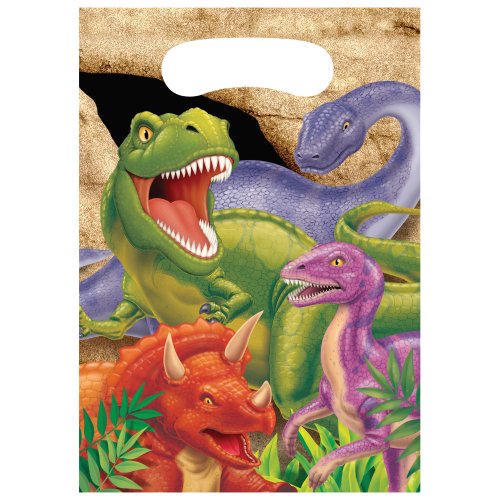 8 Sacs cadeaux anniversaire Dinosaures