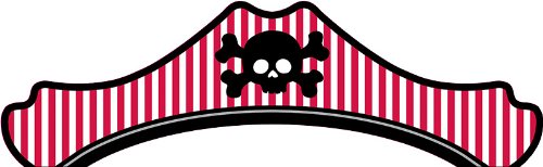 Lot de 8 Chapeaux Pirate Party Rouge - Annivers...