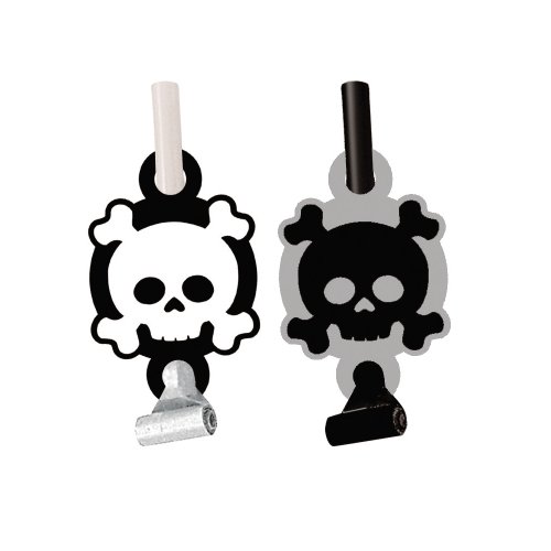 Lot de 8 Sans-Gênes Pirate Party Black - Annive...