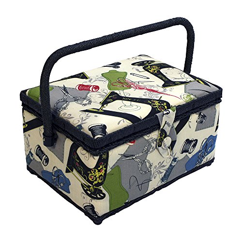 5,5 x 10,5 x 14 cm neutre notions panier à couture