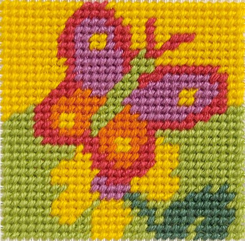 Kit canevas gros trous Le papillon