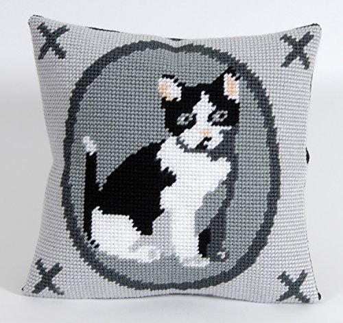 Kit canevas gros trous chaton gris C20N73K