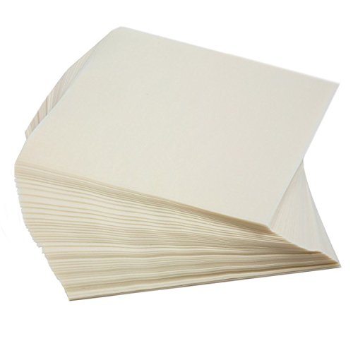 Lot de 250 papiers cirés carrés blanc